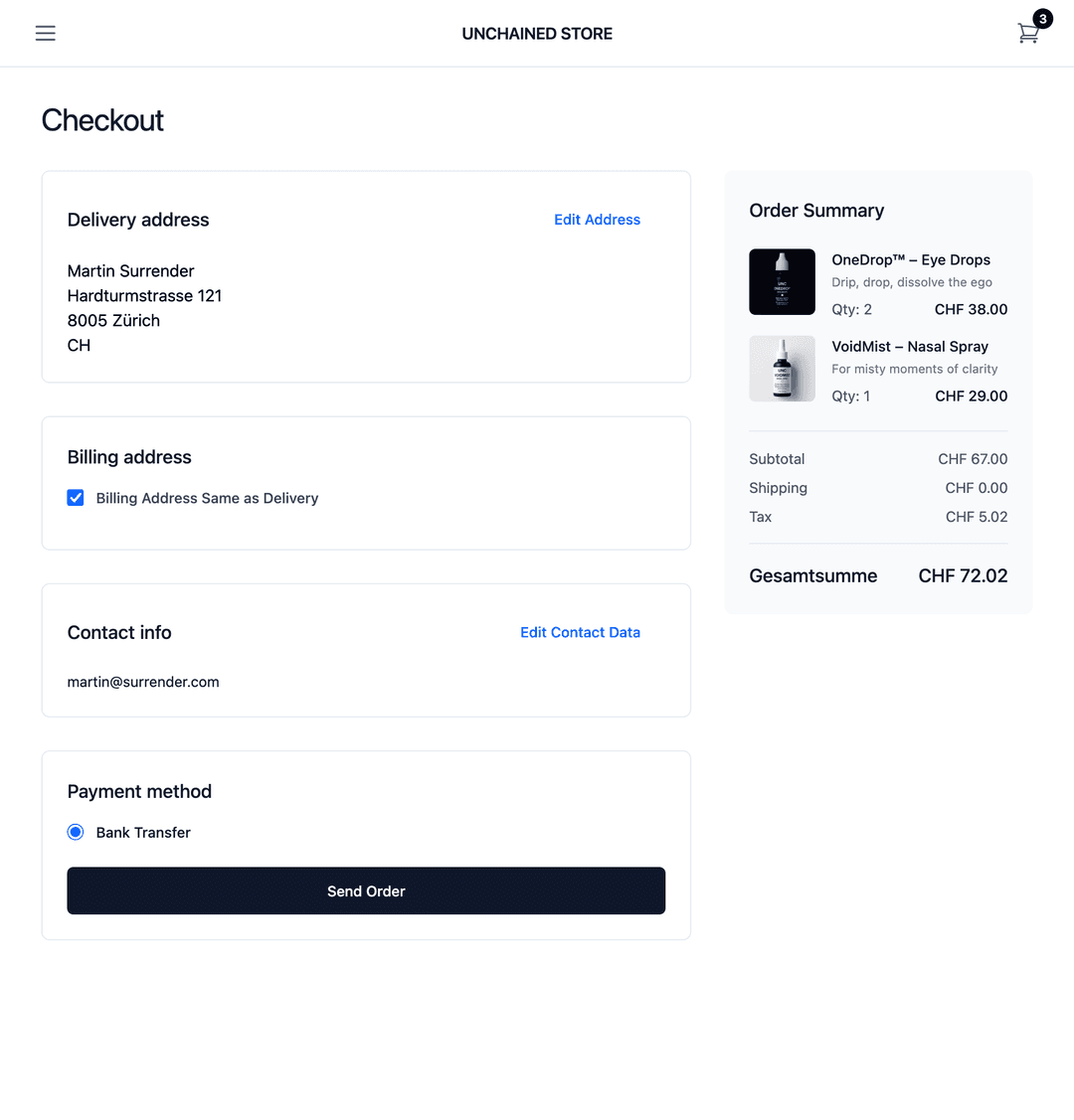 Checkout