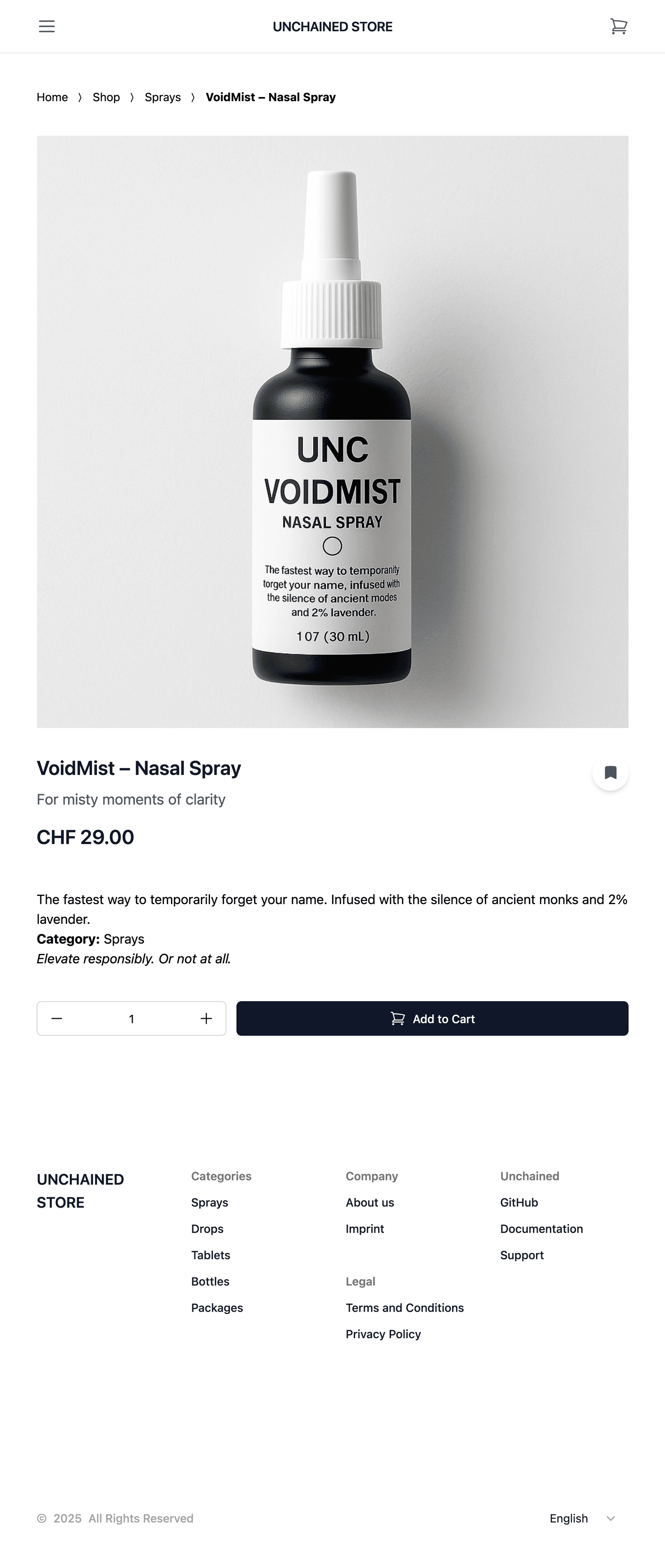 Product Page
